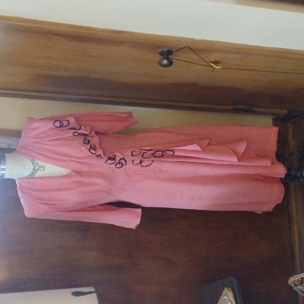 Hot Pink Vintage Style Dress 1940s